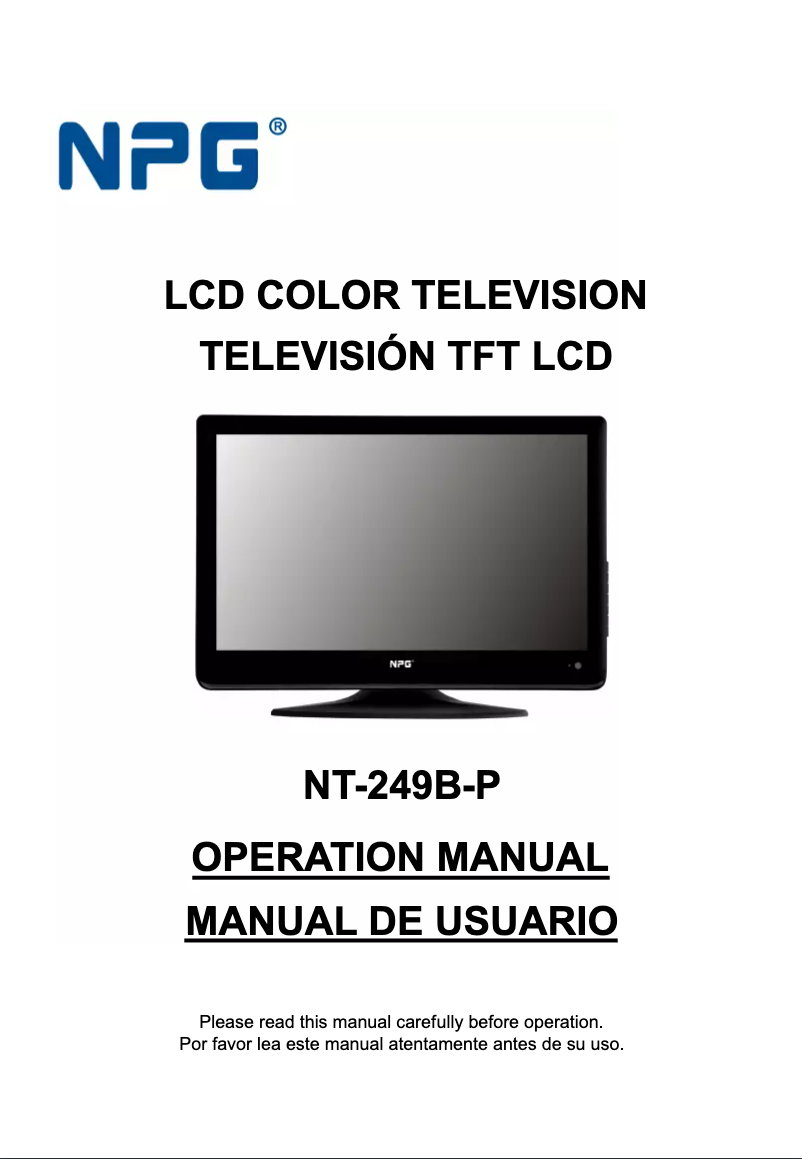 Image de la première page du manuel de l'appareil NT-249B-P