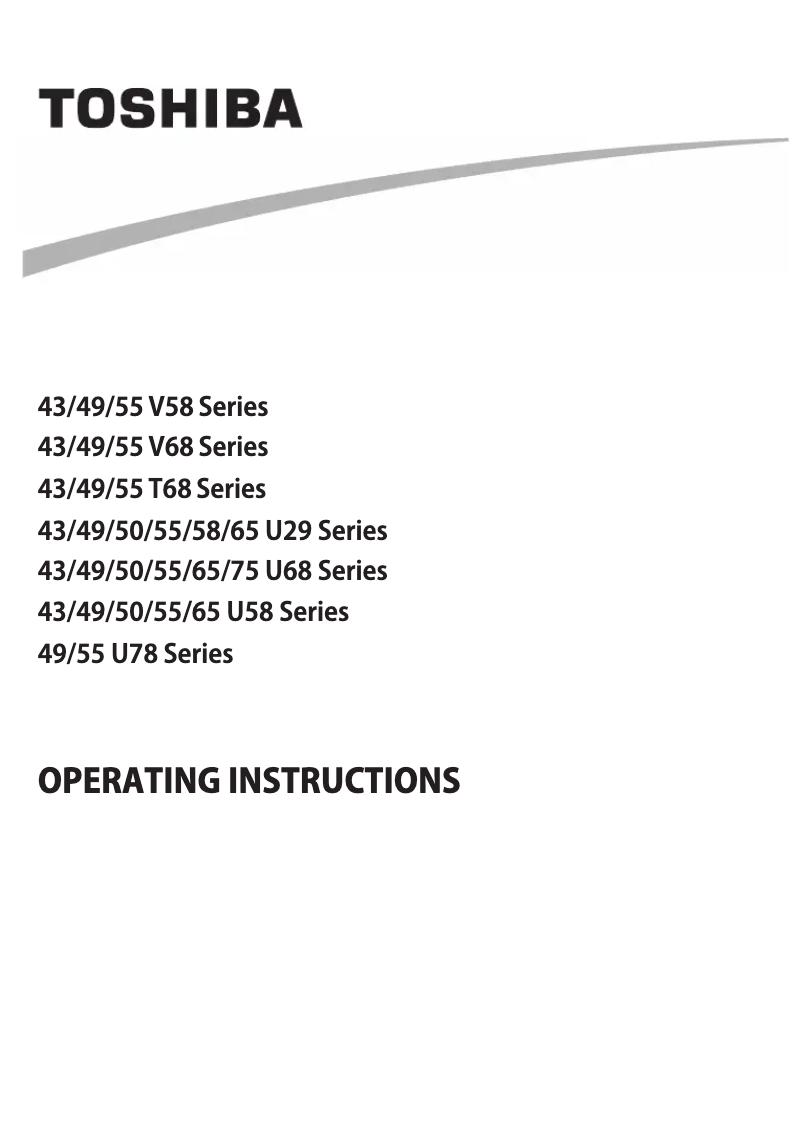 Página 1 del manual Manual de usuario Toshiba 50U2963DA