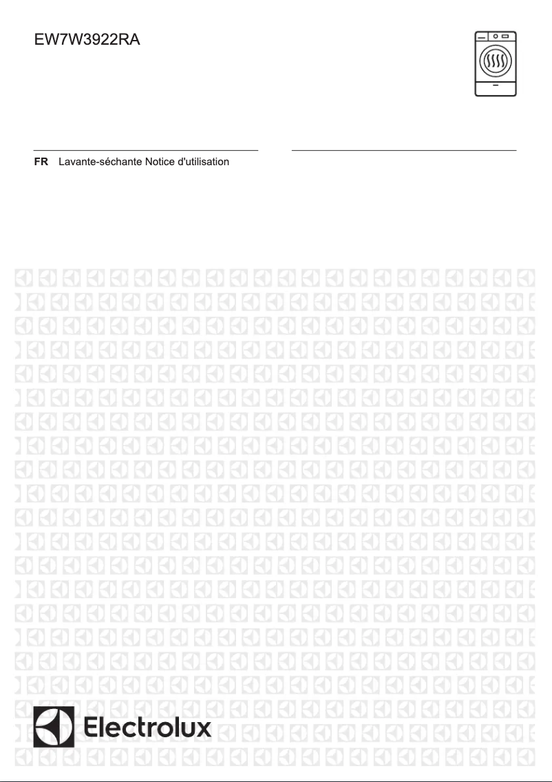 Page 1 de la notice Manuel utilisateur Electrolux EW7W3922RA