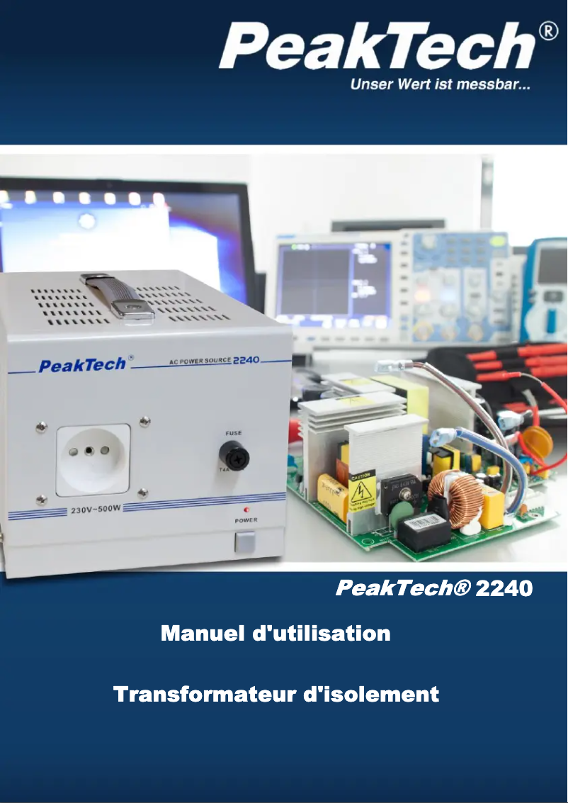 Imagen de la primera página del manual del dispositivo 2240