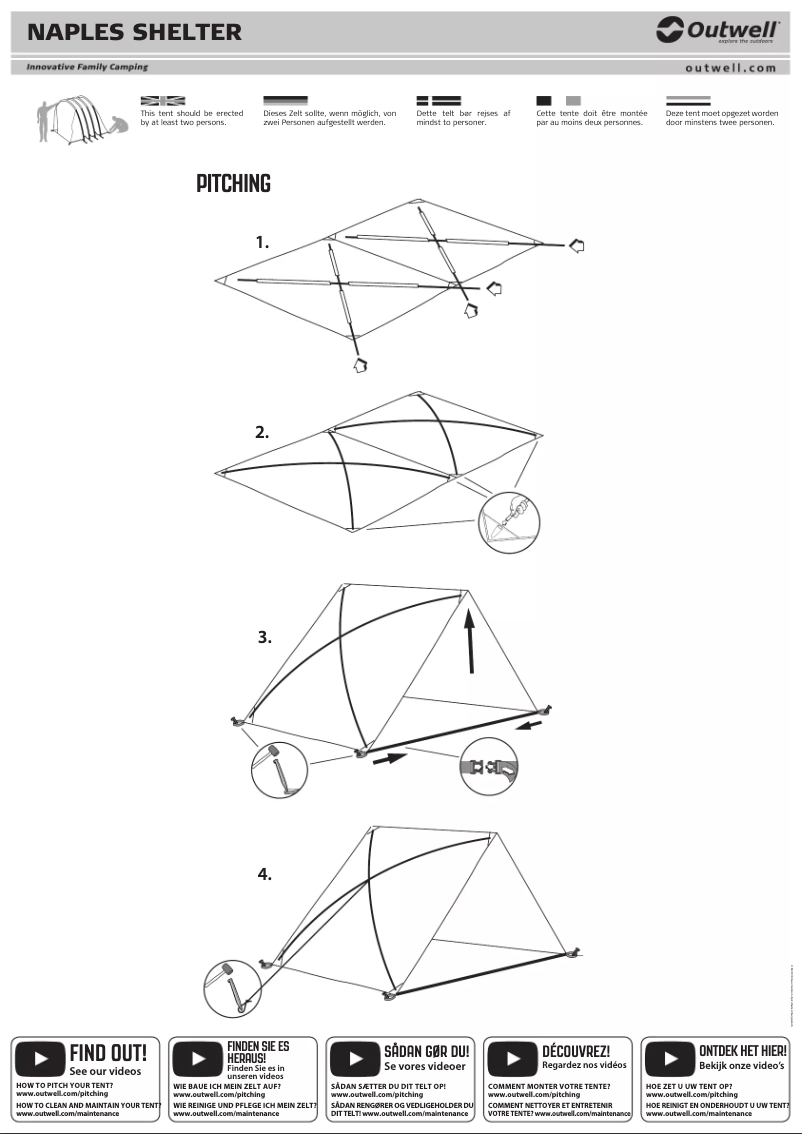 Image de la première page du manuel de l'appareil Naples Shelter