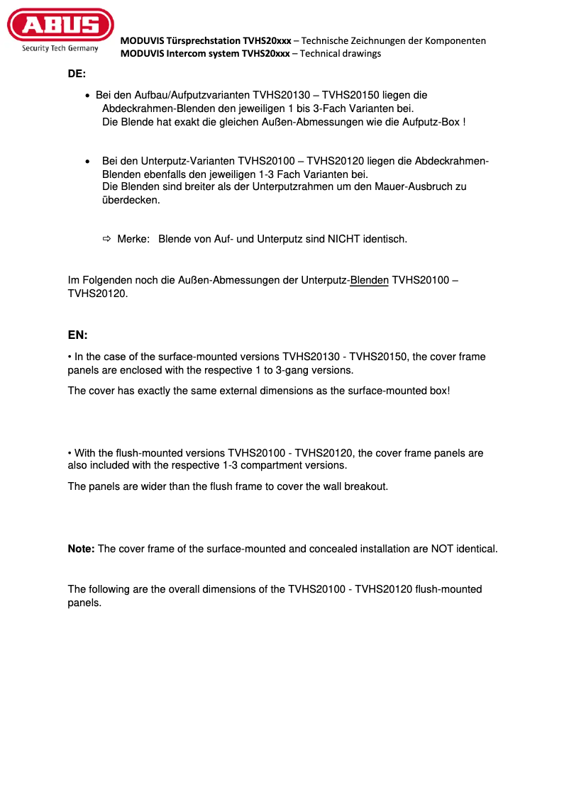 Image de la première page du manuel de l'appareil TVHS20010