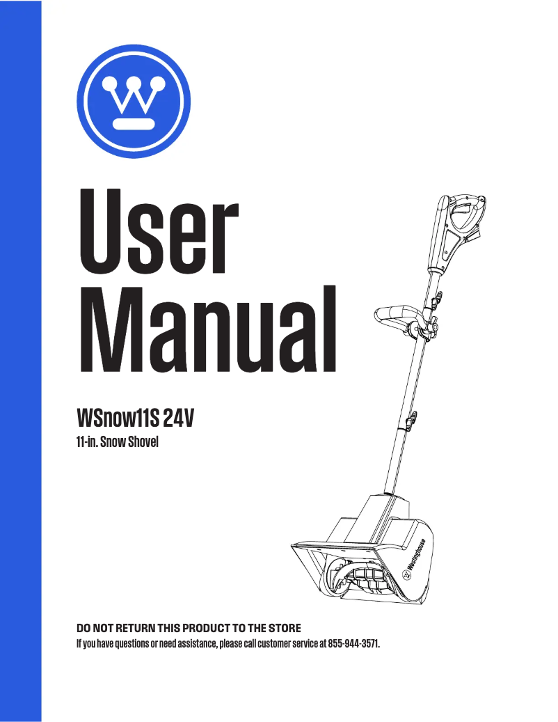 Image de la première page du manuel de l'appareil WSnow11S