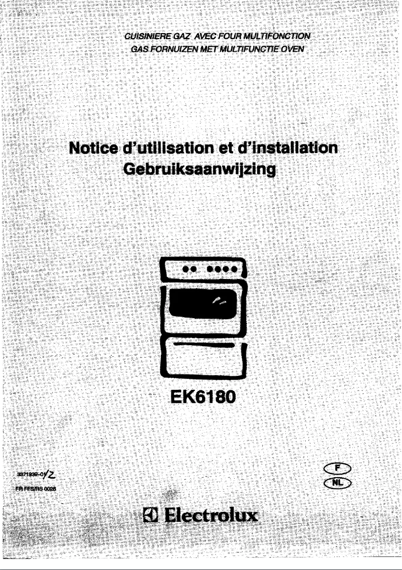 Page 1 de la notice Manuel utilisateur Electrolux EK6180W