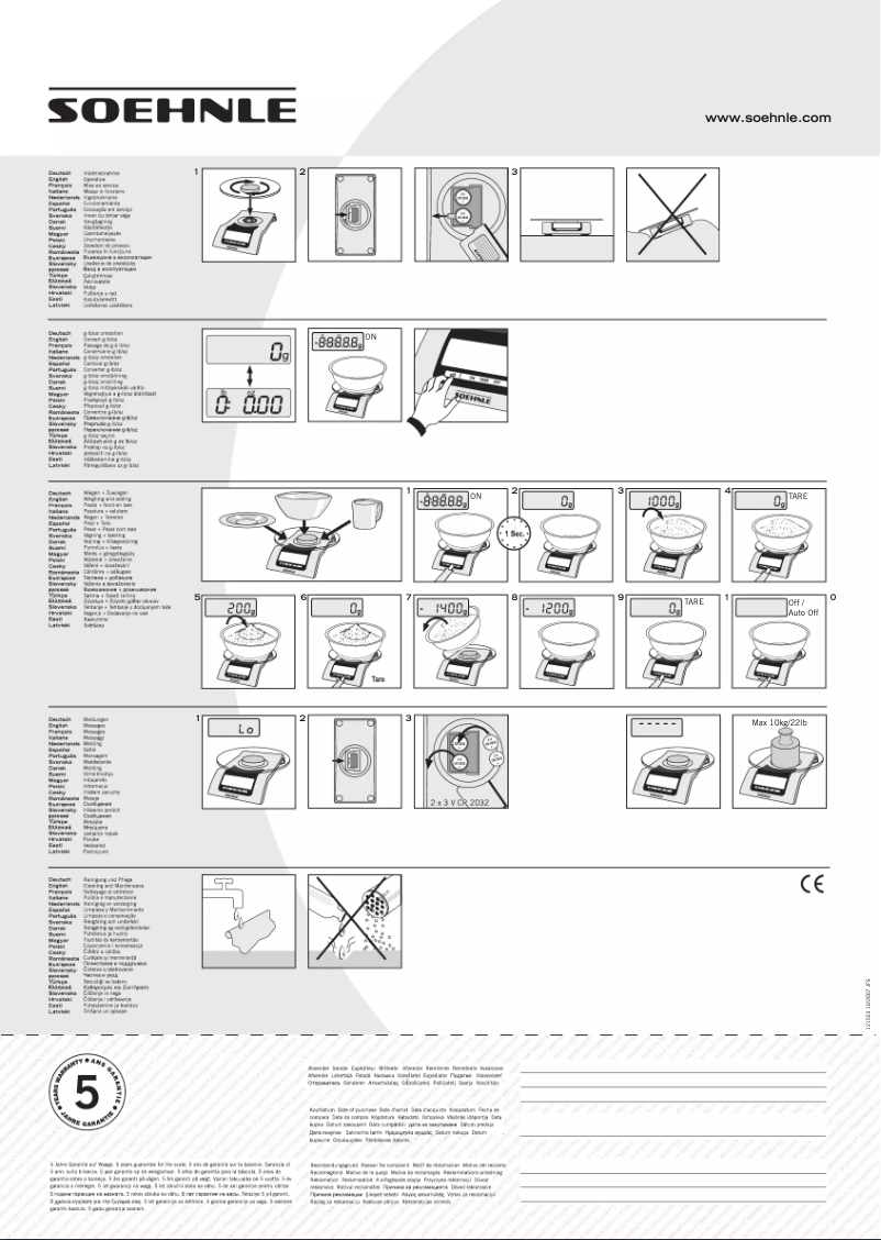 Page 1 de la notice Manuel utilisateur Soehnle Style