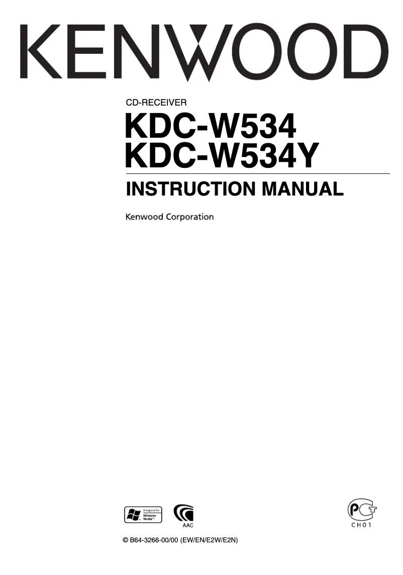 Página 1 del manual Manual de usuario Kenwood KDC-W534UA