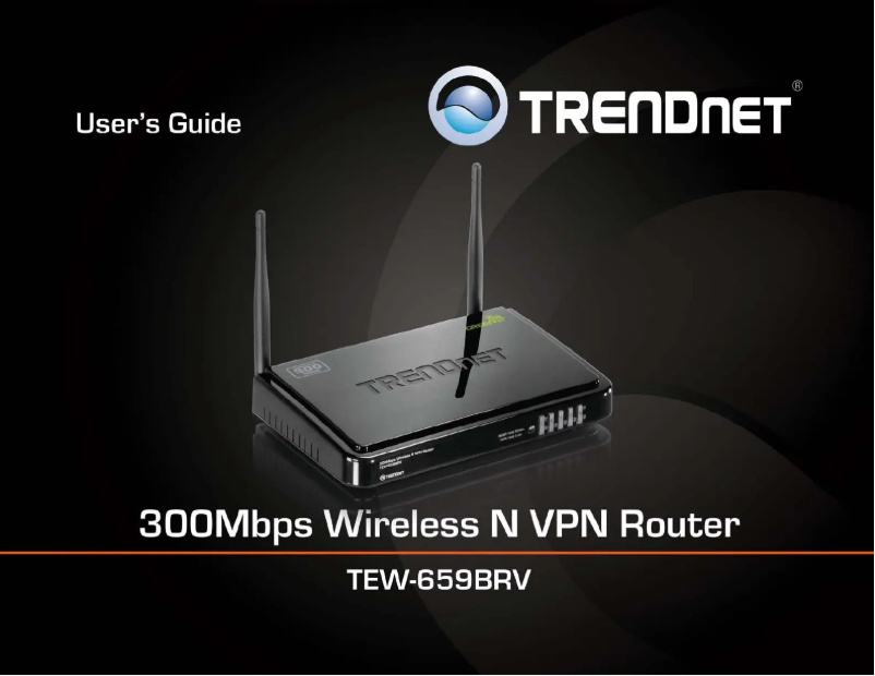 Page 1 de la notice Manuel utilisateur TRENDnet TEW-659BRV