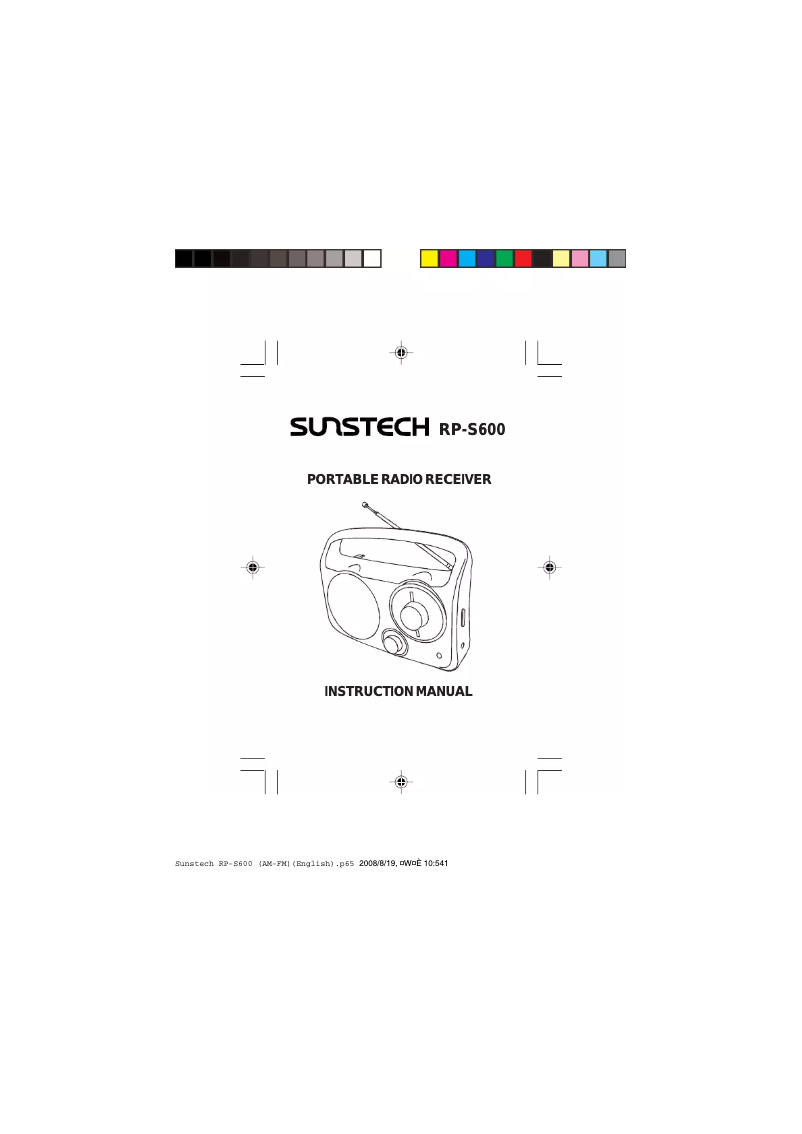 Page 1 de la notice Manuel utilisateur Sunstech RPS600