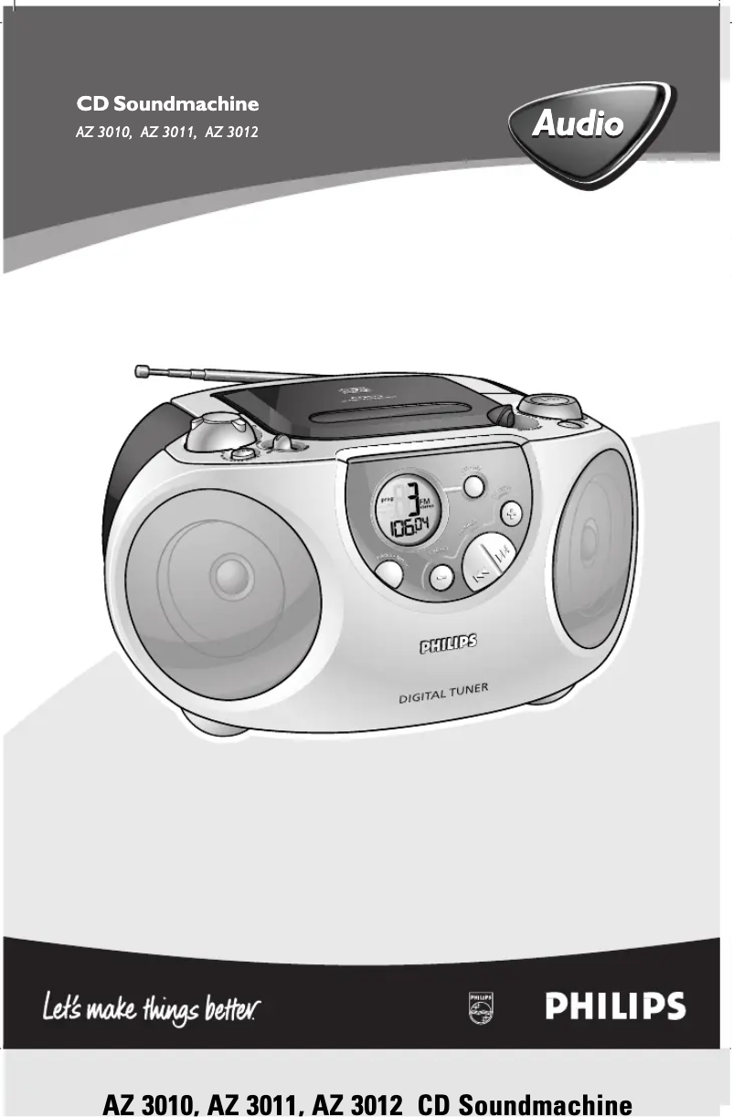 Page n°1 - Manuel utilisateur Philips AZ3010