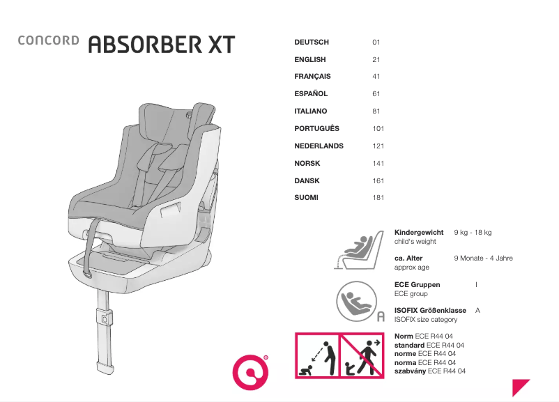 Página 1 del manual Manual de usuario Concord Absorber XT