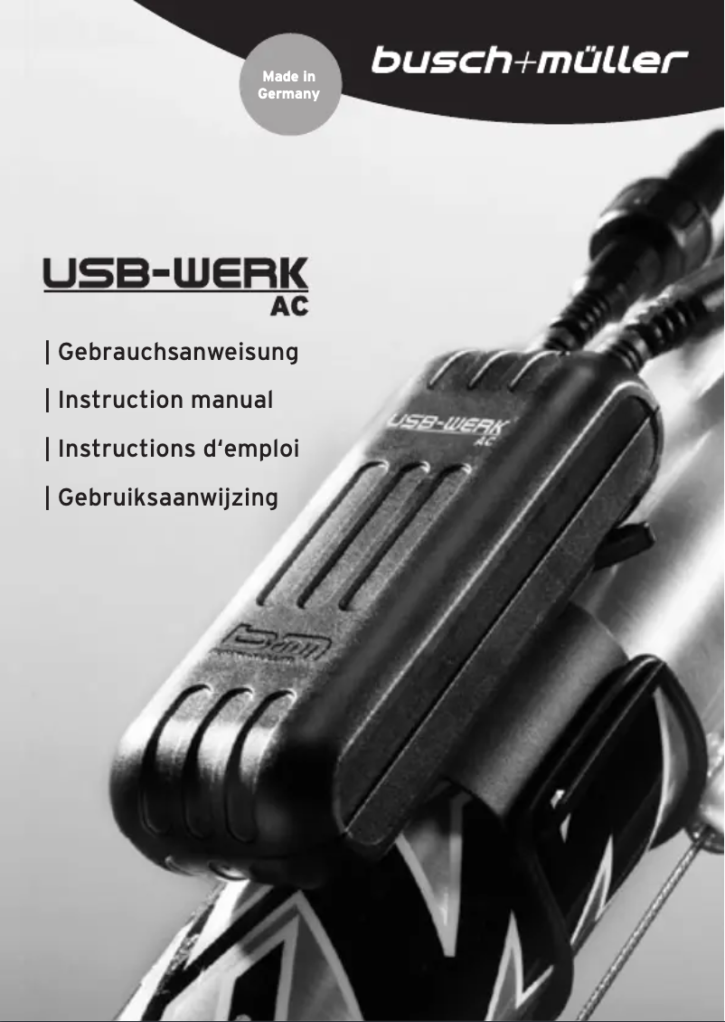 Página 1 del manual Manual de usuario Busch + Müller USB-WERK