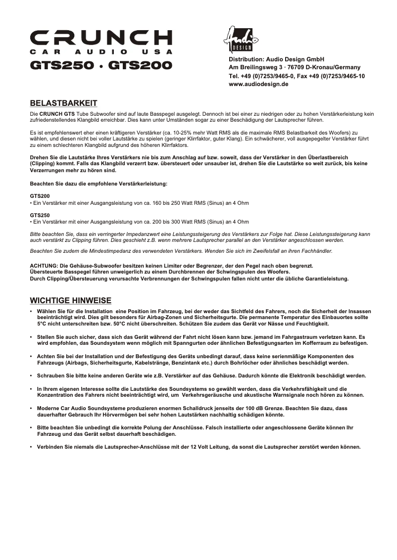 Imagen de la primera página del manual del dispositivo GTS200