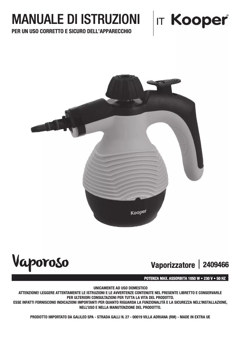 Página 1 del manual Manual de usuario Kooper 2409466