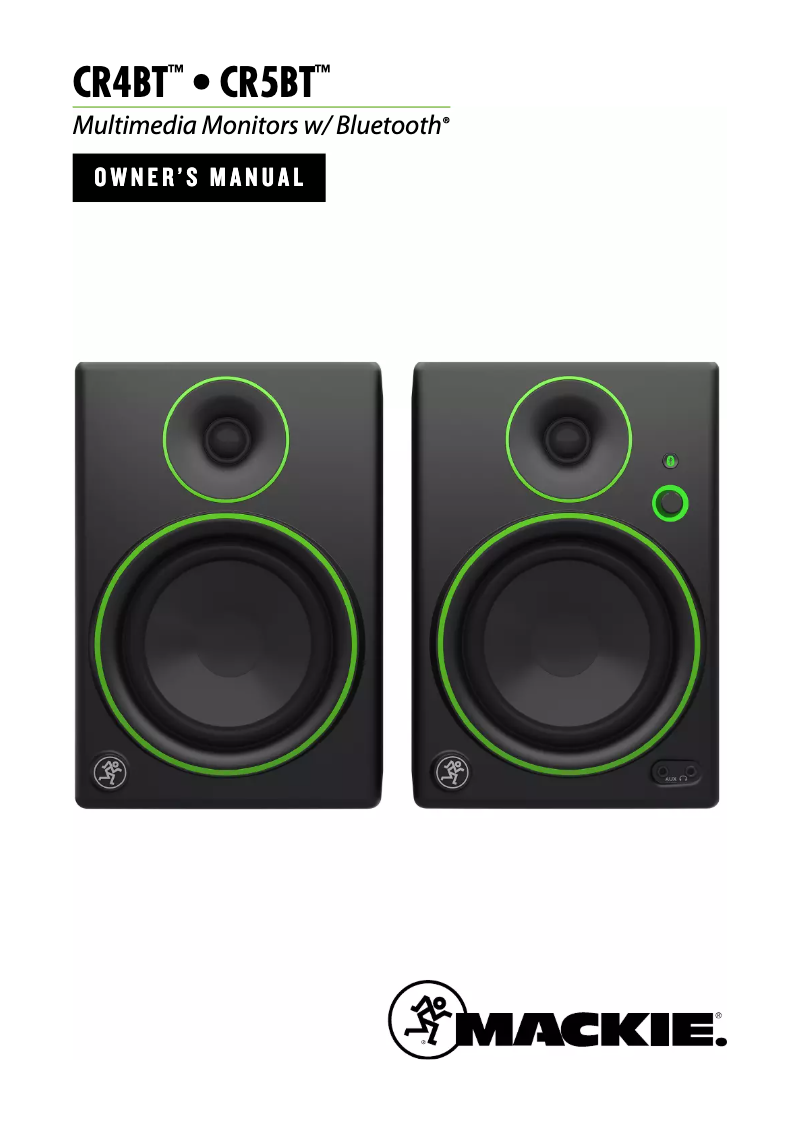 Page n°1 - Manuel utilisateur Mackie CR4BT