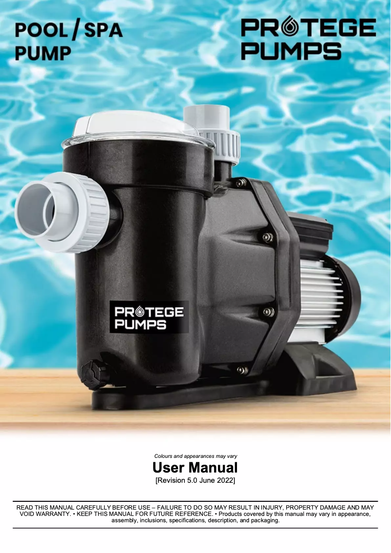 Page 1 de la notice Manuel utilisateur Protege PS20