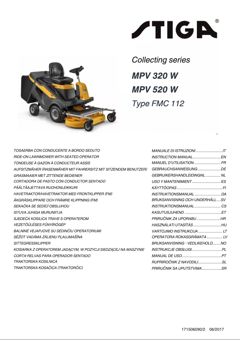 Page n°1 - Manuel utilisateur Stiga MPV 520 W