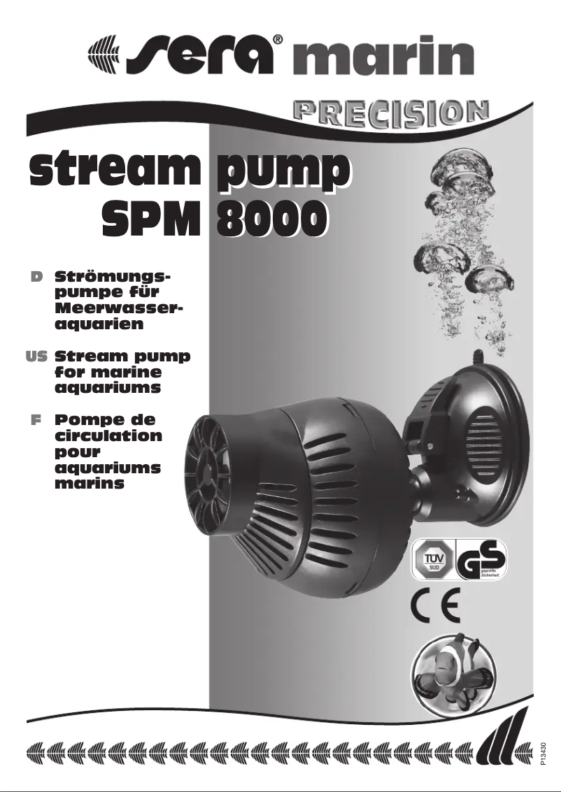 Image de la première page du manuel de l'appareil SPM 8000