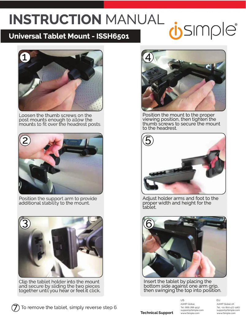 Image de la première page du manuel de l'appareil ISSH6501