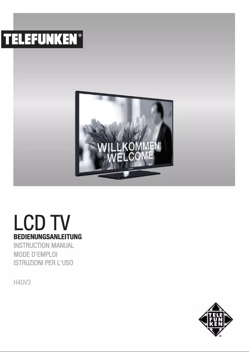 Image de la première page du manuel de l'appareil H40V3