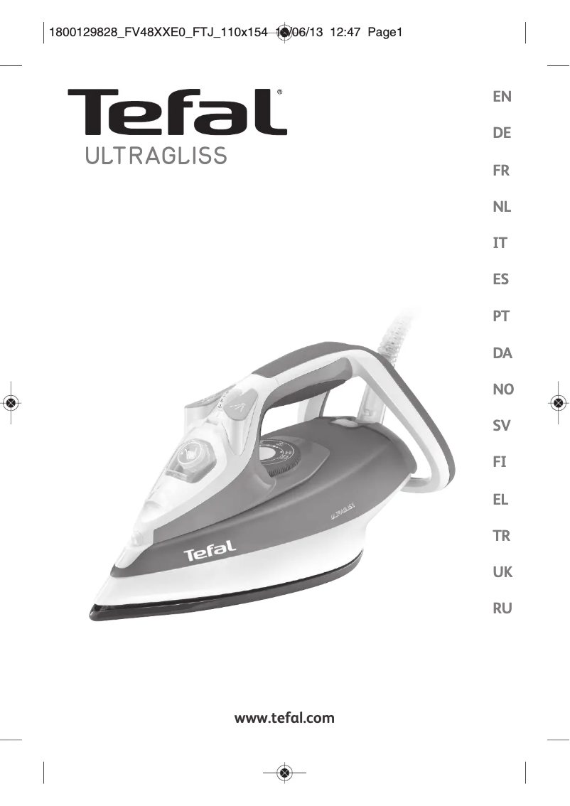 Página 1 del manual Manual de usuario Tefal UltraGliss 80 FV4880