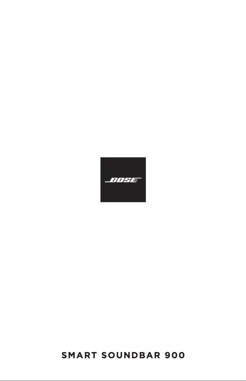 Page 1 de la notice Manuel utilisateur Bose Smart Soundbar 900