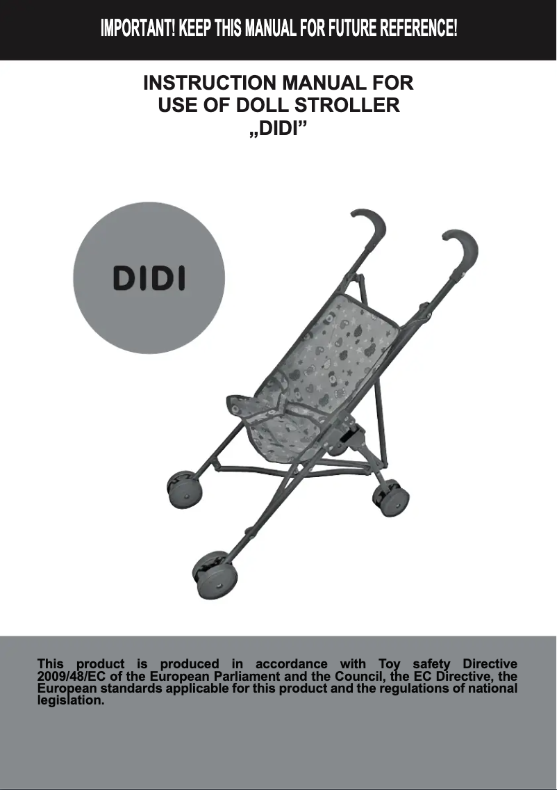 Page 1 de la notice Manuel utilisateur Chipolino Didi