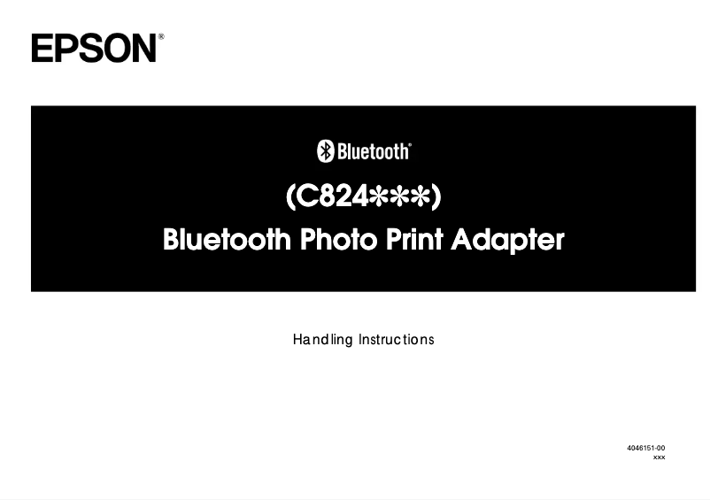 Page 1 de la notice Manuel utilisateur Epson C12C824142