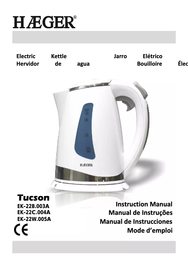 Image de la première page du manuel de l'appareil Tucson EK-22W.005A