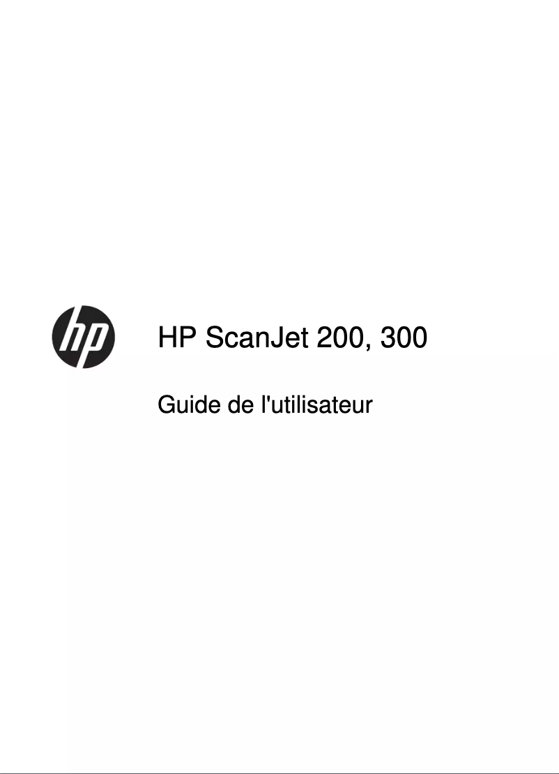 Page n°1 - Manuel utilisateur HP Scanjet 200