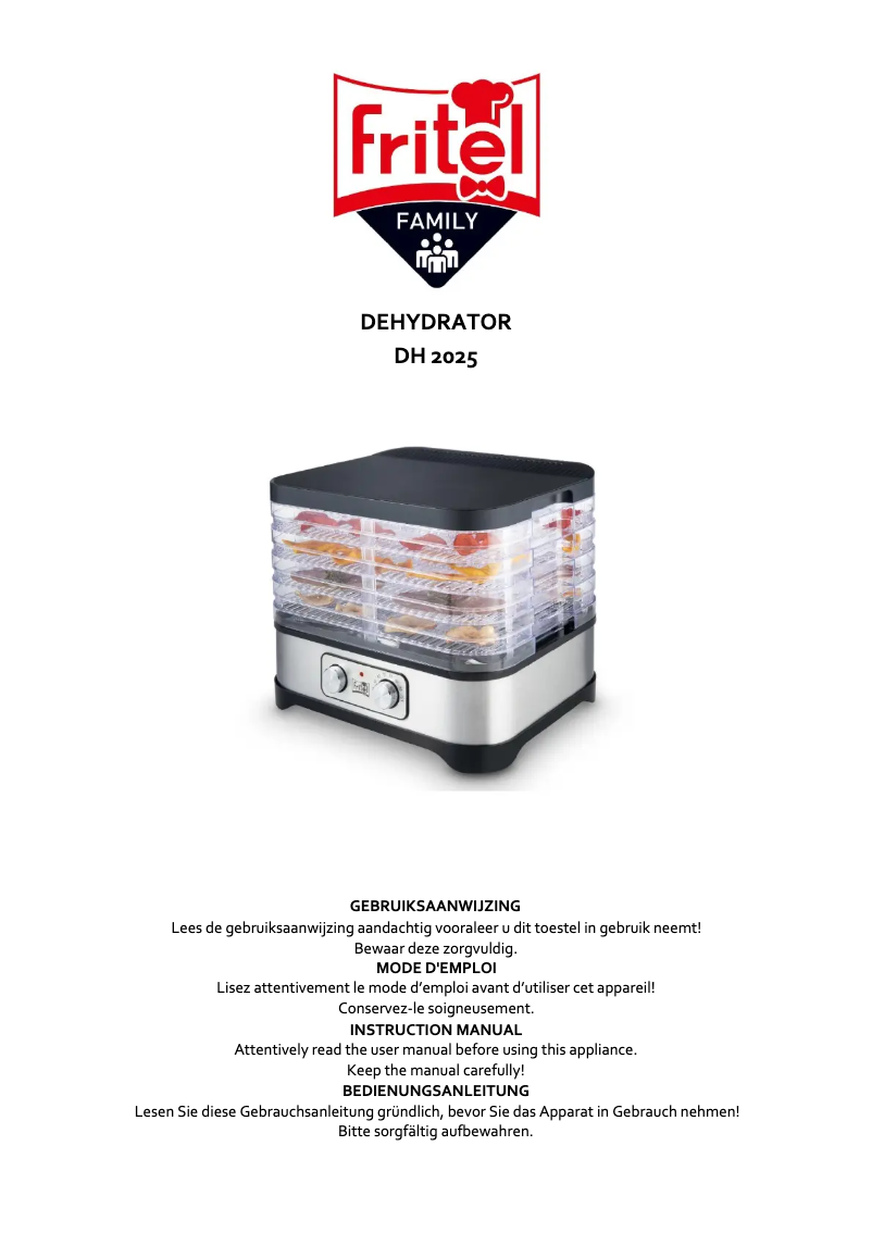 Image de la première page du manuel de l'appareil DH 2025