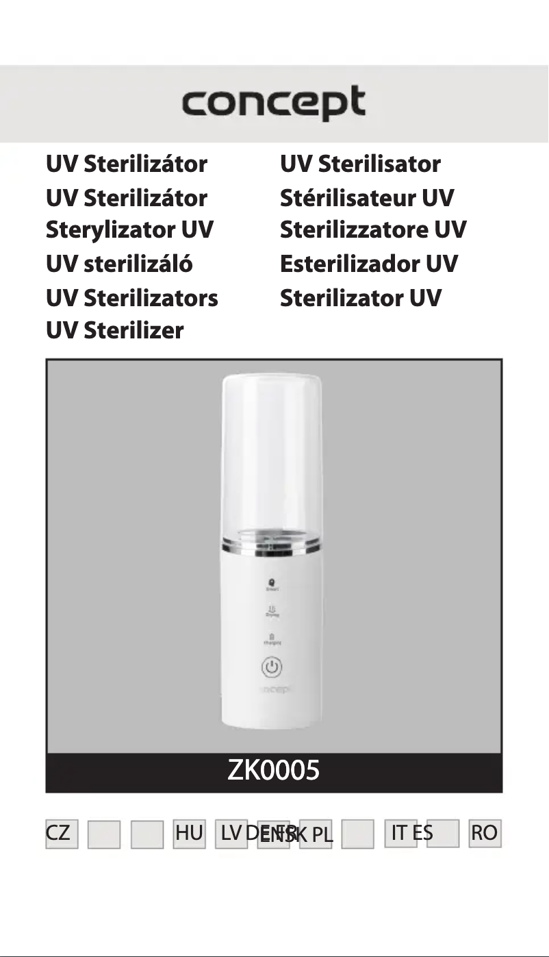 Page n°1 - Manuel utilisateur Concept Perfect Smile ZK0005