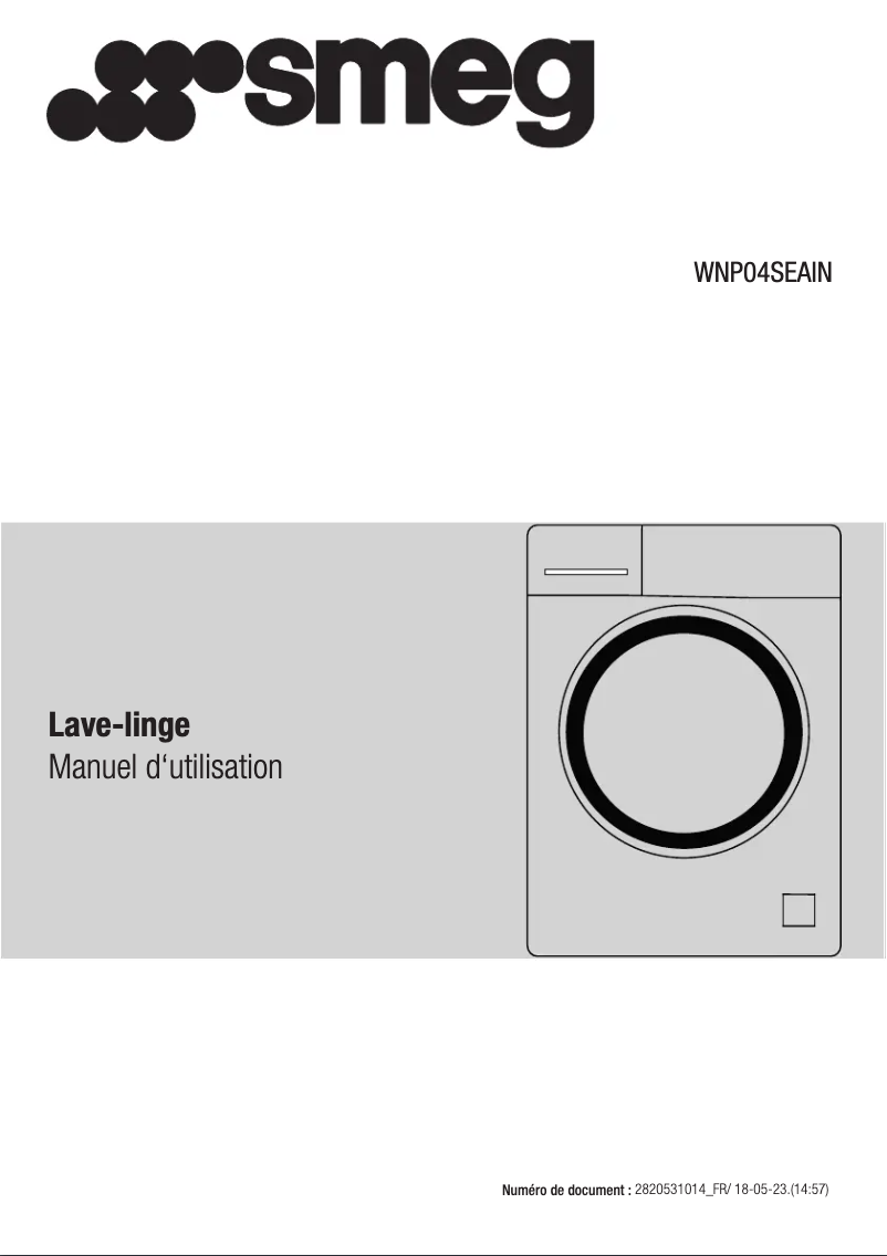 Image de la première page du manuel de l'appareil WNP04SEAIN