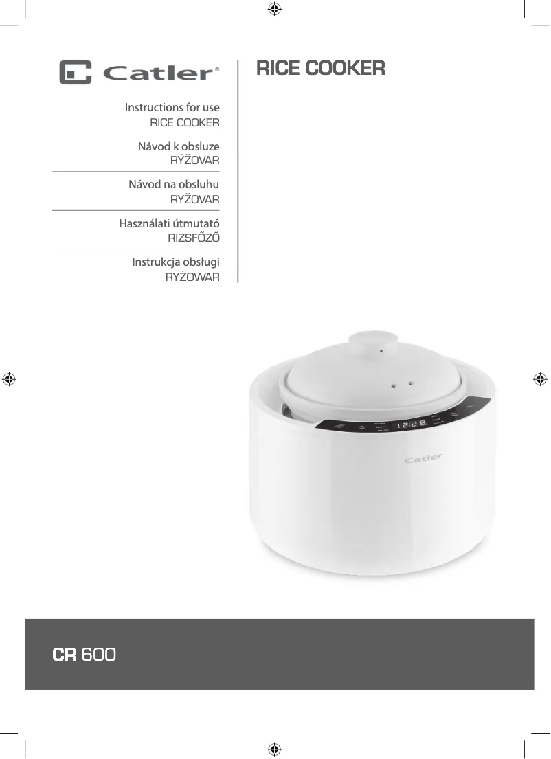 Page 1 de la notice Manuel utilisateur Catler CR 600