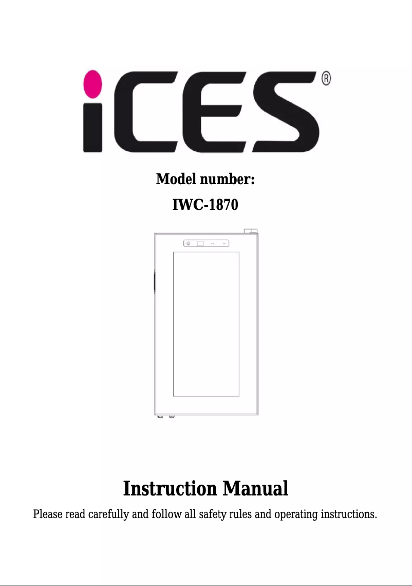 Page 1 of the manual User Manual Ices IWC-1870
