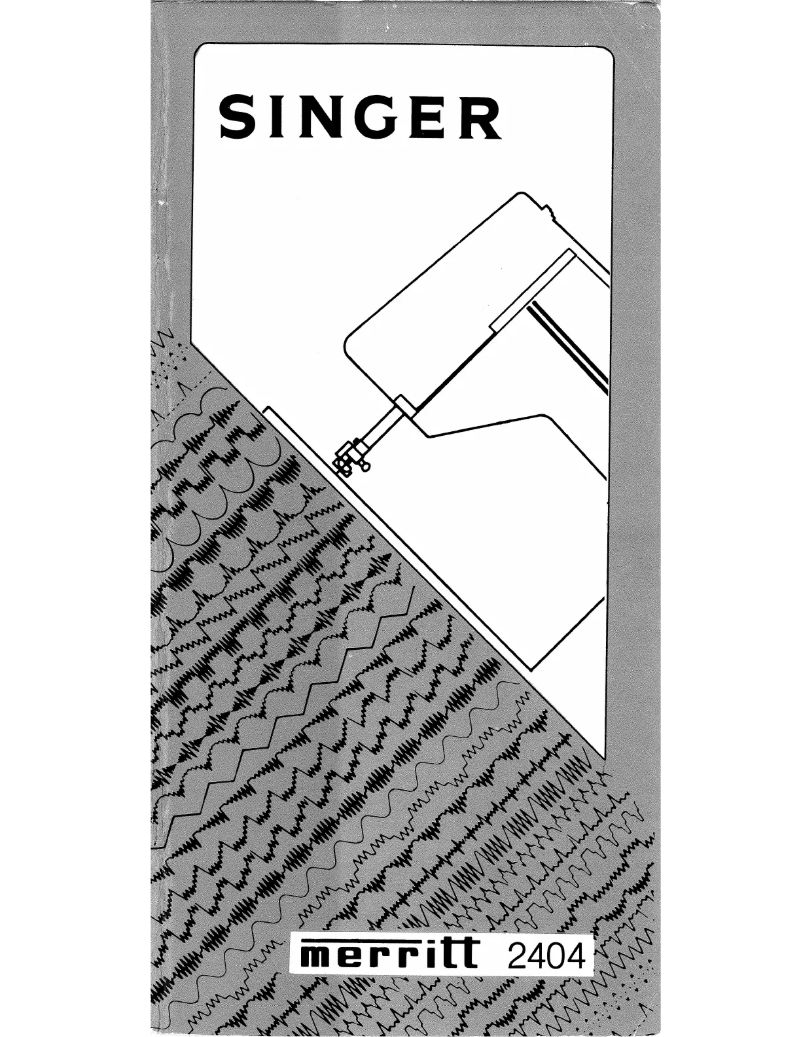 Página 1 del manual Manual de usuario Singer Merritt 2404