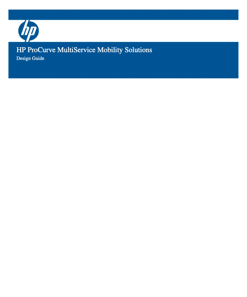 Page 1 de la notice Manuel utilisateur HP RF Manager Controller with 50-sensor License