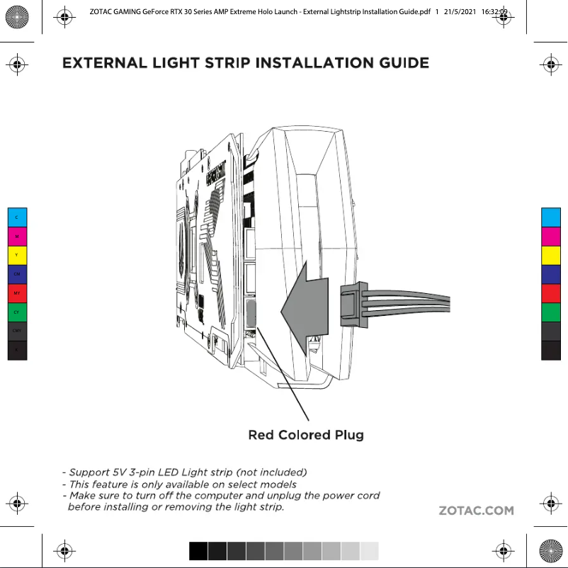 Page n°1 - Manuel utilisateur Zotac GeForce RTX 3080 Ti