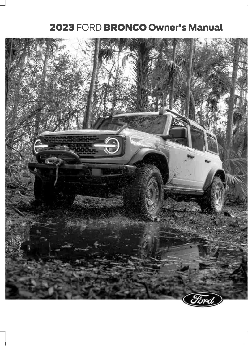 Page n°1 - Manuel utilisateur Ford Bronco (2023)