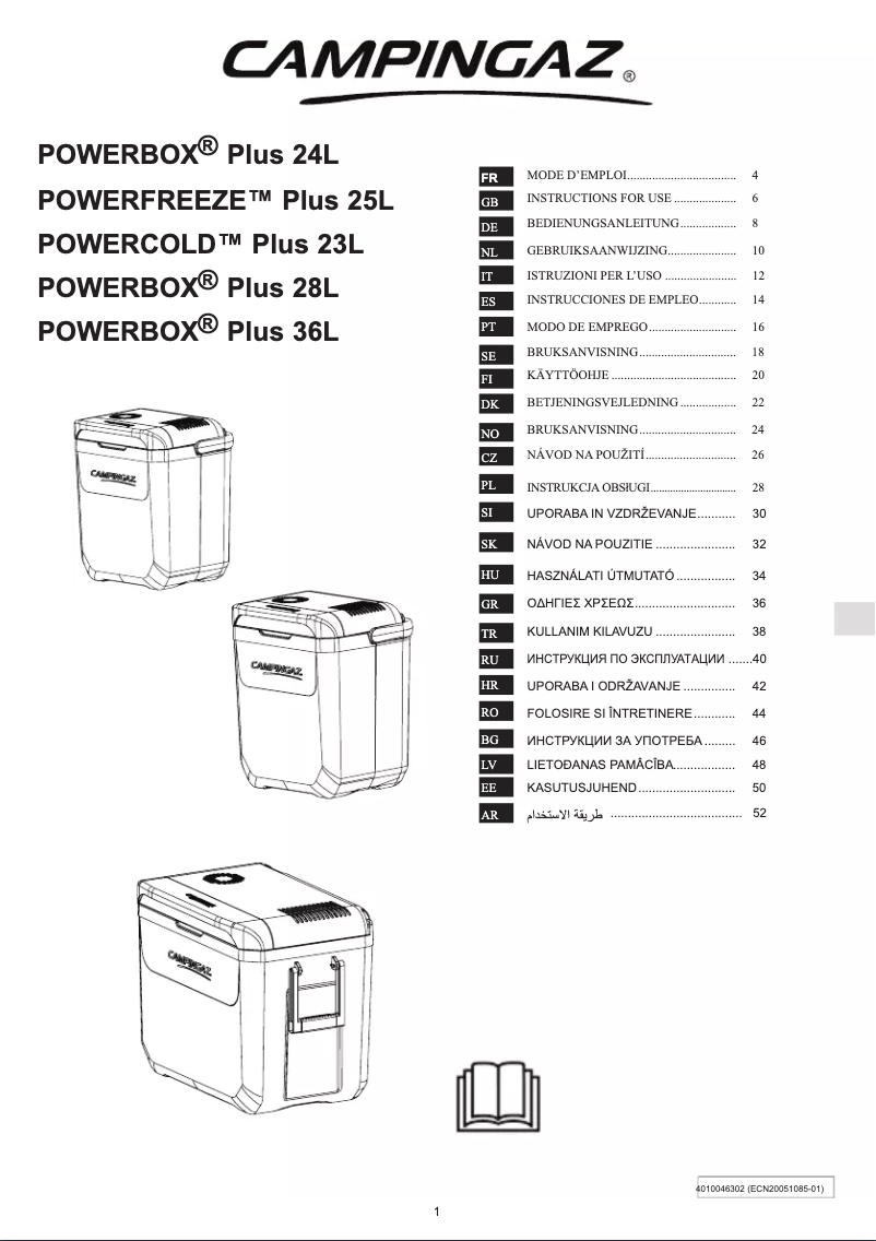 Imagen de la primera página del manual del dispositivo Powerbox Plus 28L