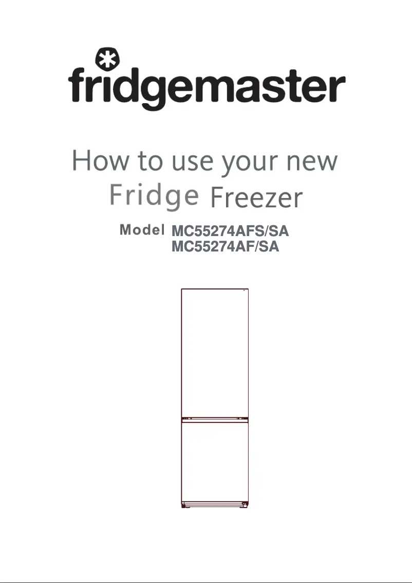 Página 1 del manual Manual de usuario Fridgemaster MC55274AFS/SA