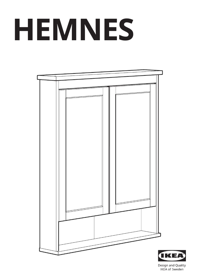 Página 1 del manual Manual de usuario Ikea HEMNES 103.489.91