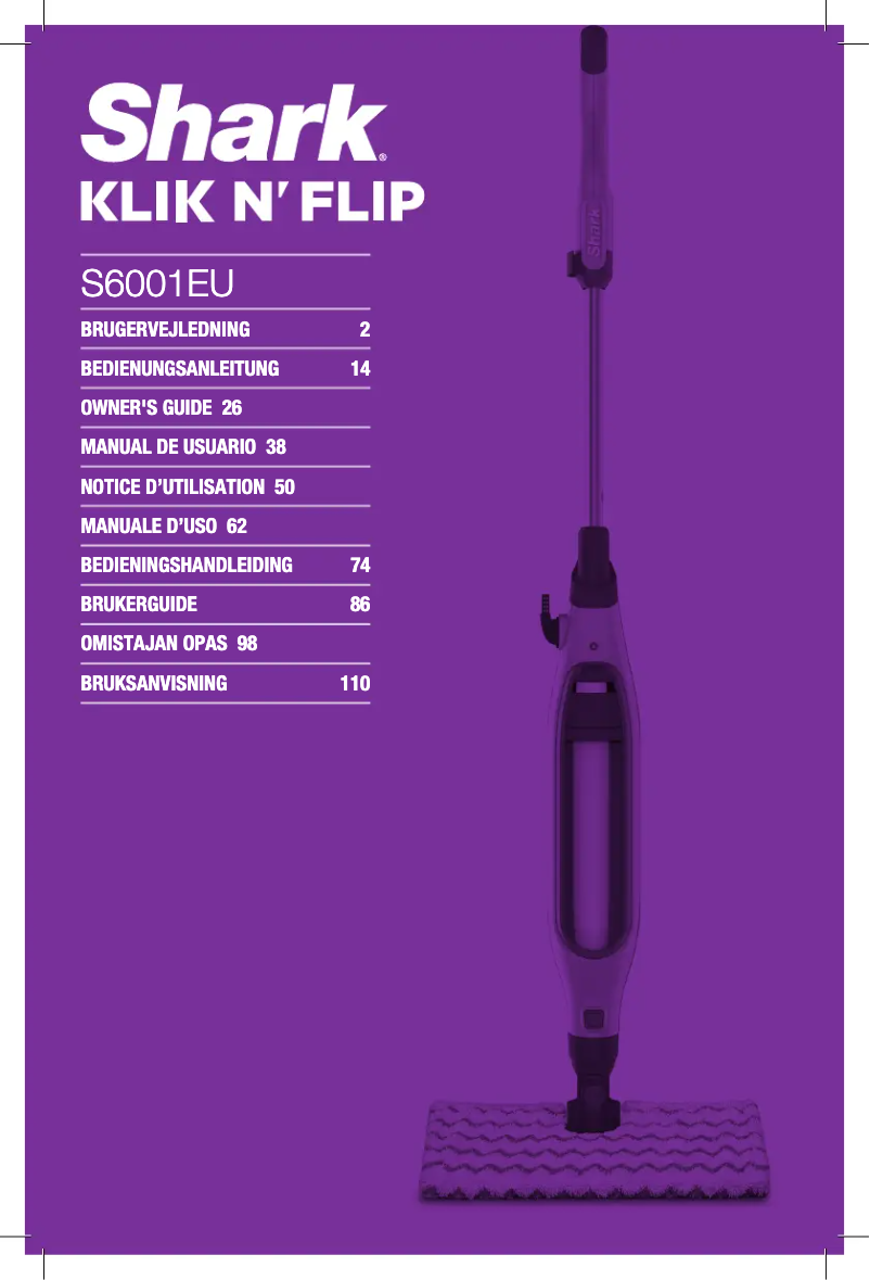 Page 1 de la notice Manuel utilisateur Shark Klik N' Flip S6001EU