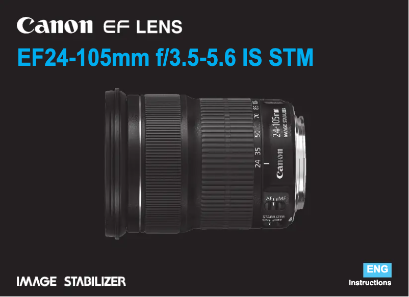 Page 1 de la notice Manuel utilisateur Canon EF 24-105mm f/3.5-5.6 IS STM