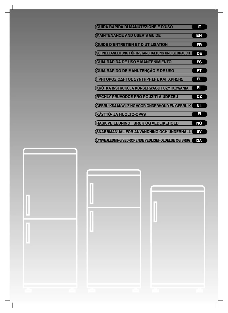 Page n°1 - Manuel utilisateur Candy CFM 3555 A