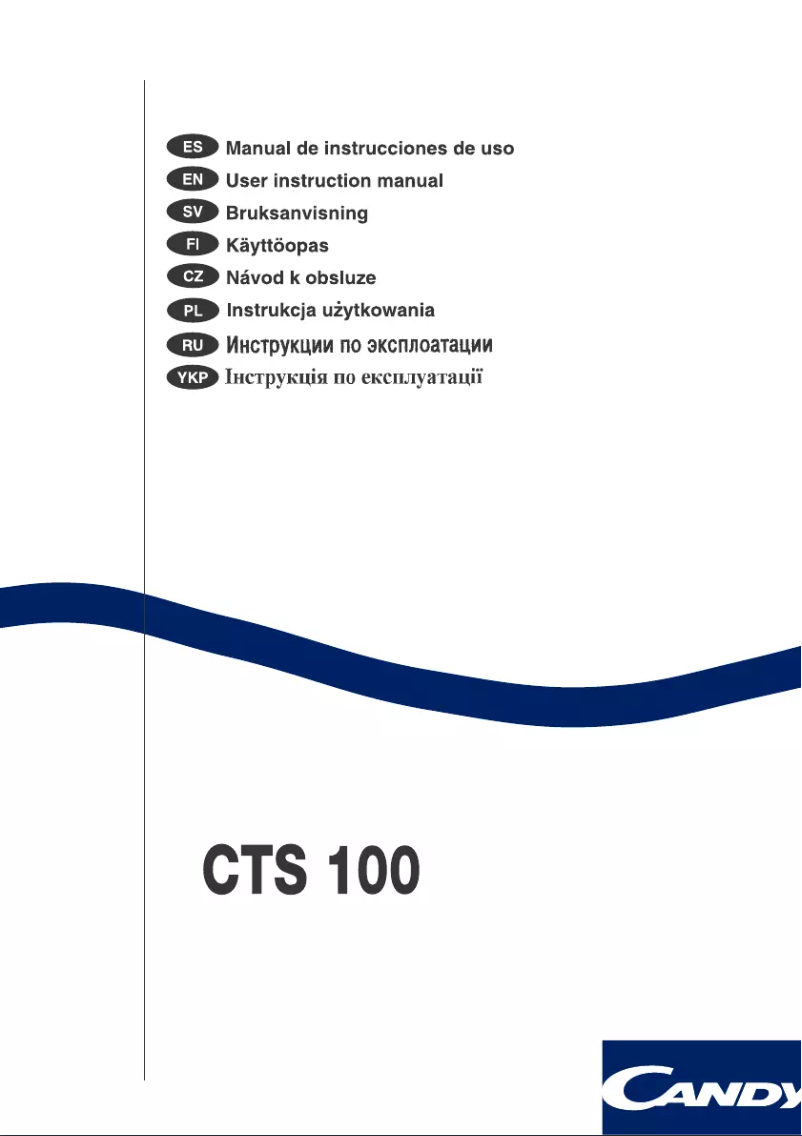 Page n°1 - Manuel utilisateur Candy CTS100
