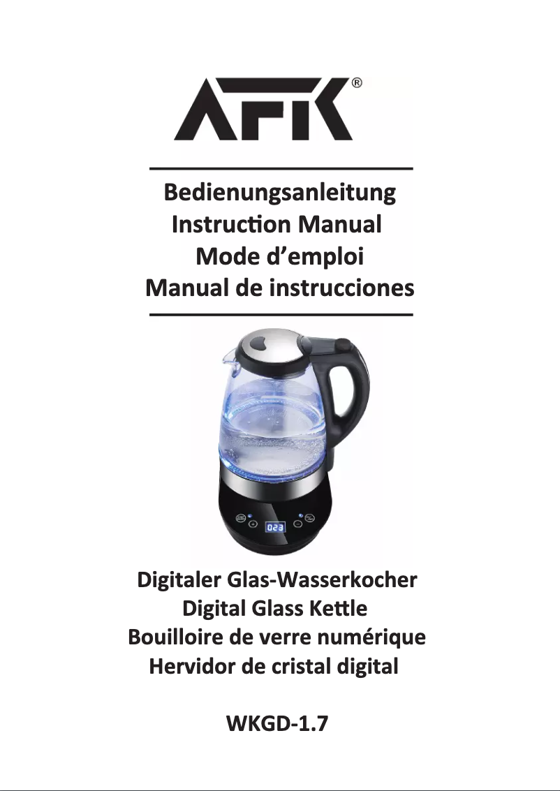Page 1 de la notice Manuel utilisateur AFK GWK-2200.1D