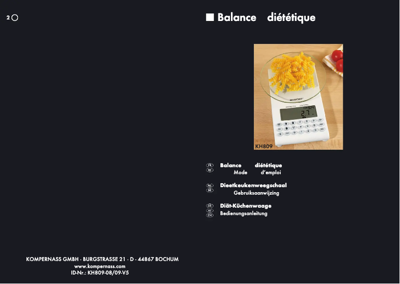 Page n°1 - Manuel utilisateur SilverCrest IAN 43458