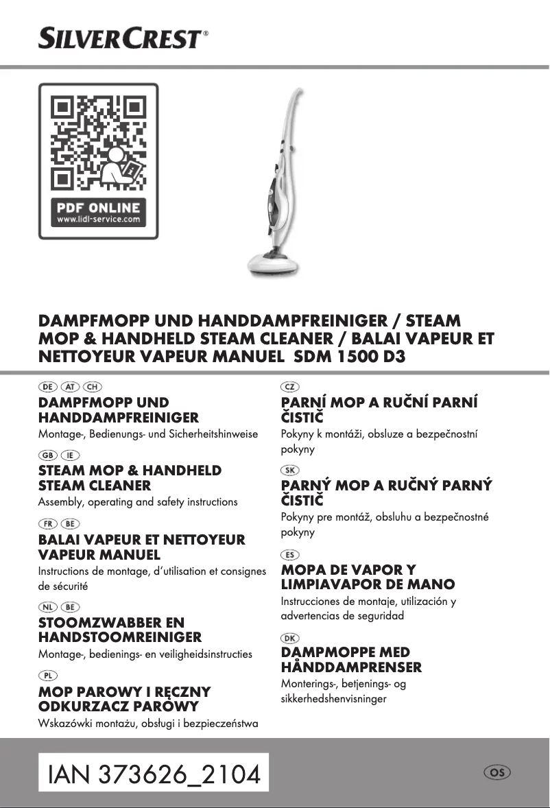 Page 1 de la notice Manuel utilisateur SilverCrest SDM 1500 D3