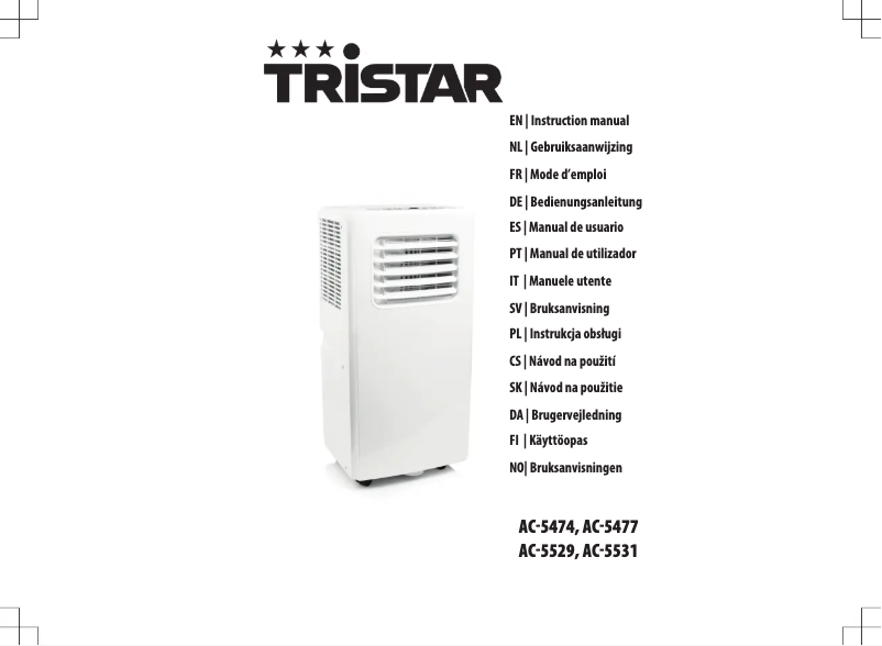 Page 1 de la notice Manuel utilisateur TriStar AC-5529