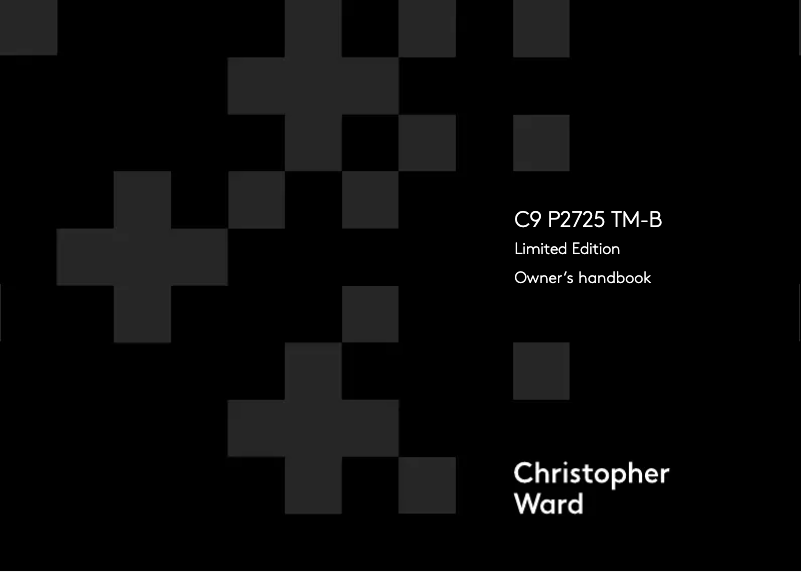 Page 1 de la notice Manuel utilisateur Christopher Ward C9 P2725 TM-B